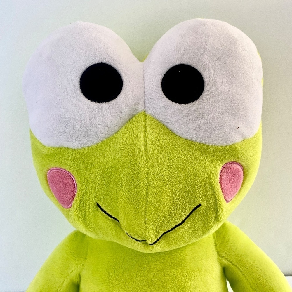 Keroppi Build A Bear Sanrio Hello Kitty 2023 Plush with Frog Sound - Picture 3 of 11